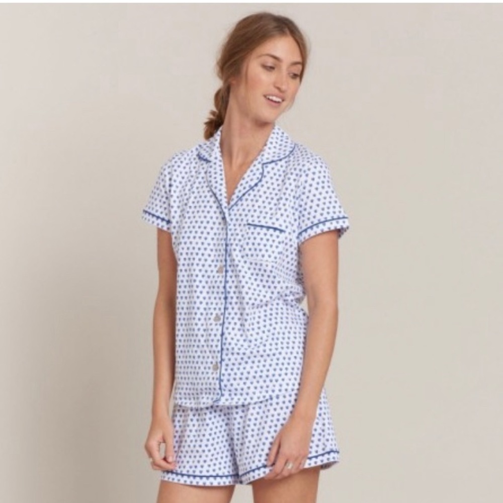 ⚡️roller rabbits blue heart 💙 pajamas!!